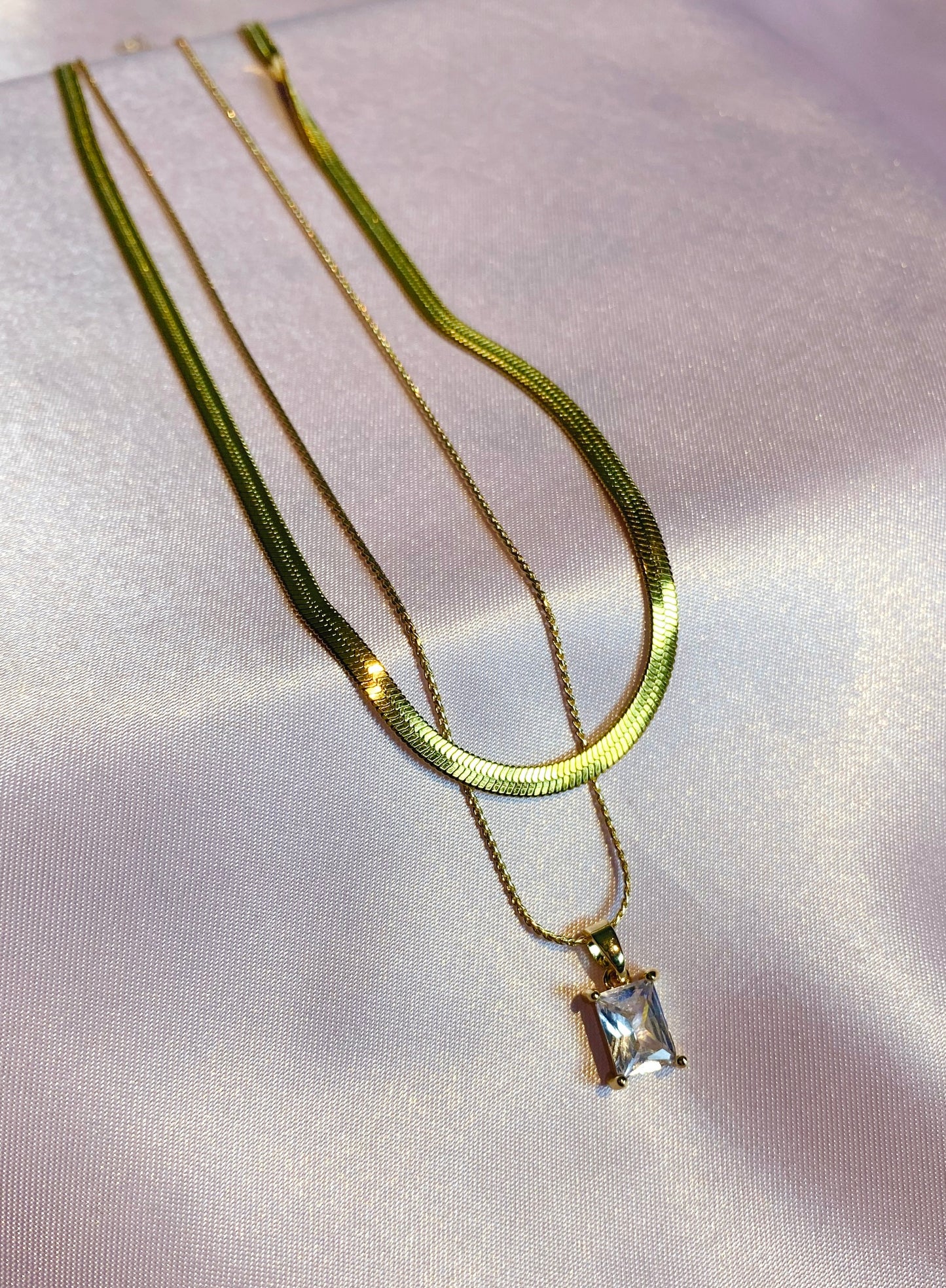 "Classic Elegance"- Double layer chain