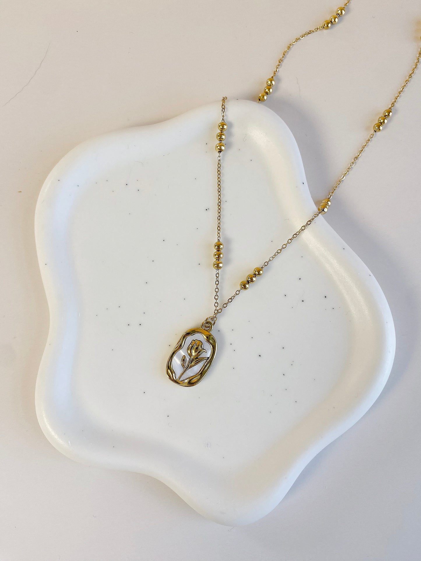 Oval Rose Pendant