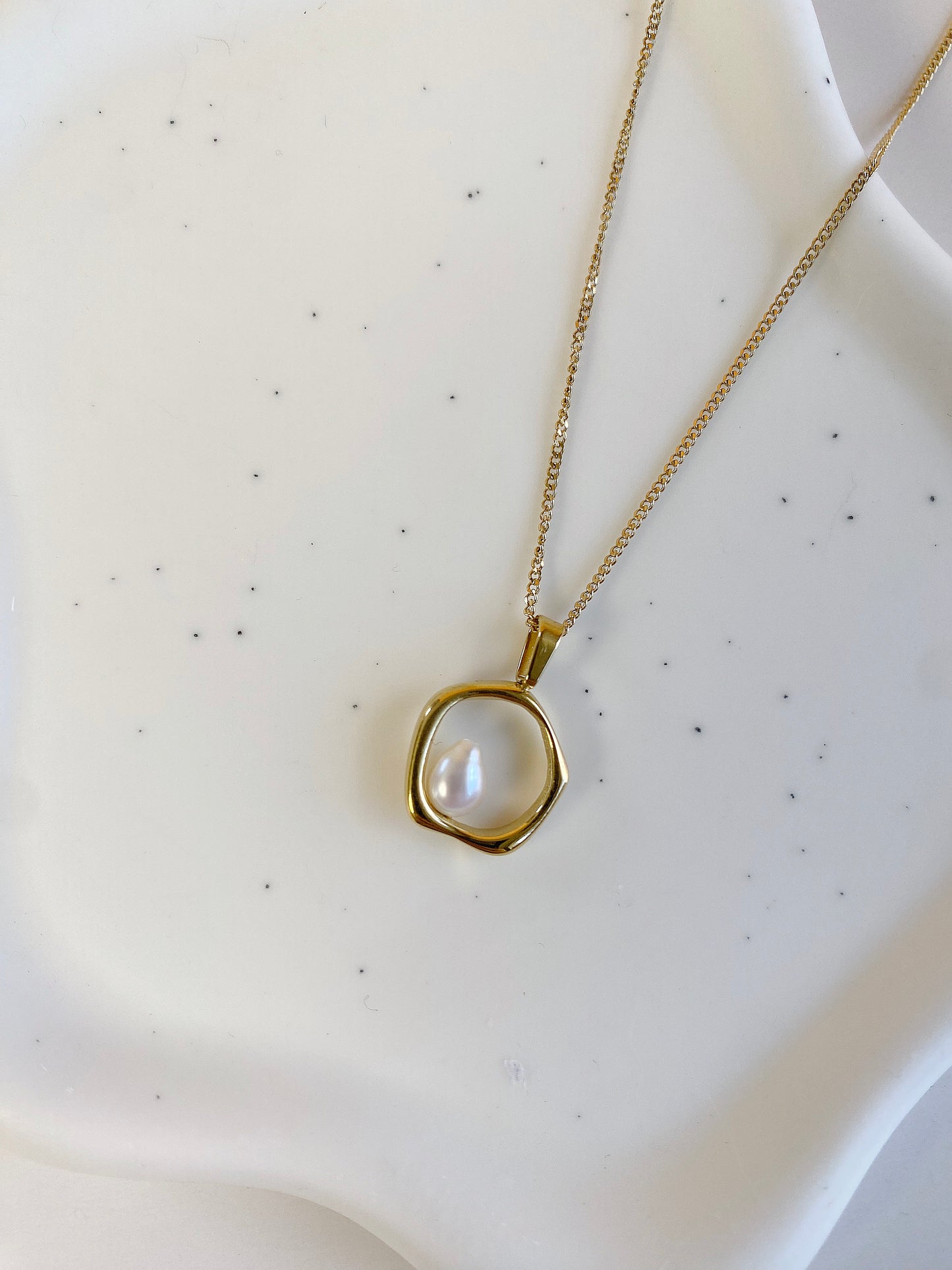 Pearl goddess pendant