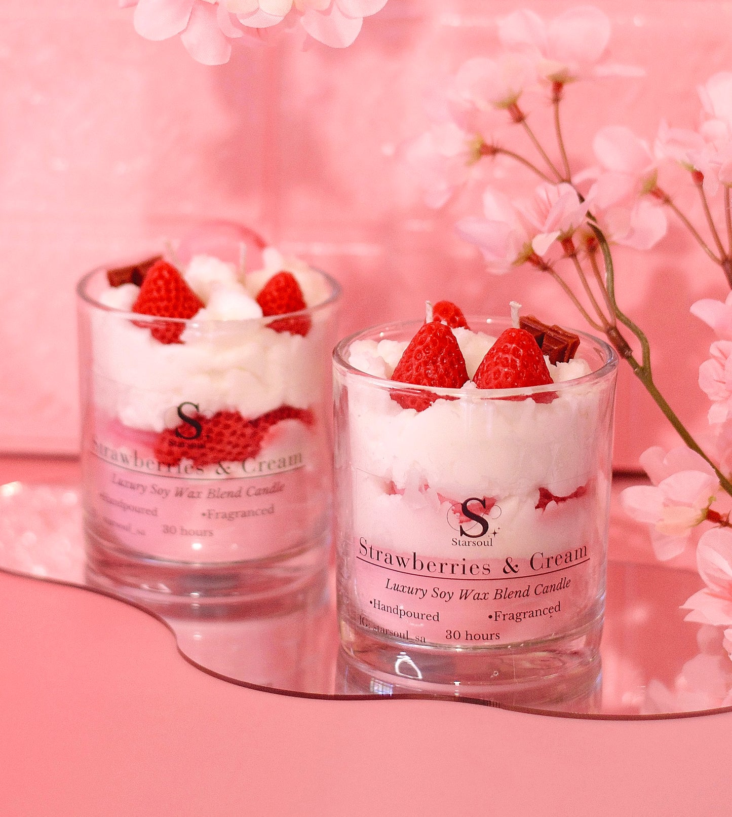 Strawberries &
Cream Candle (each)