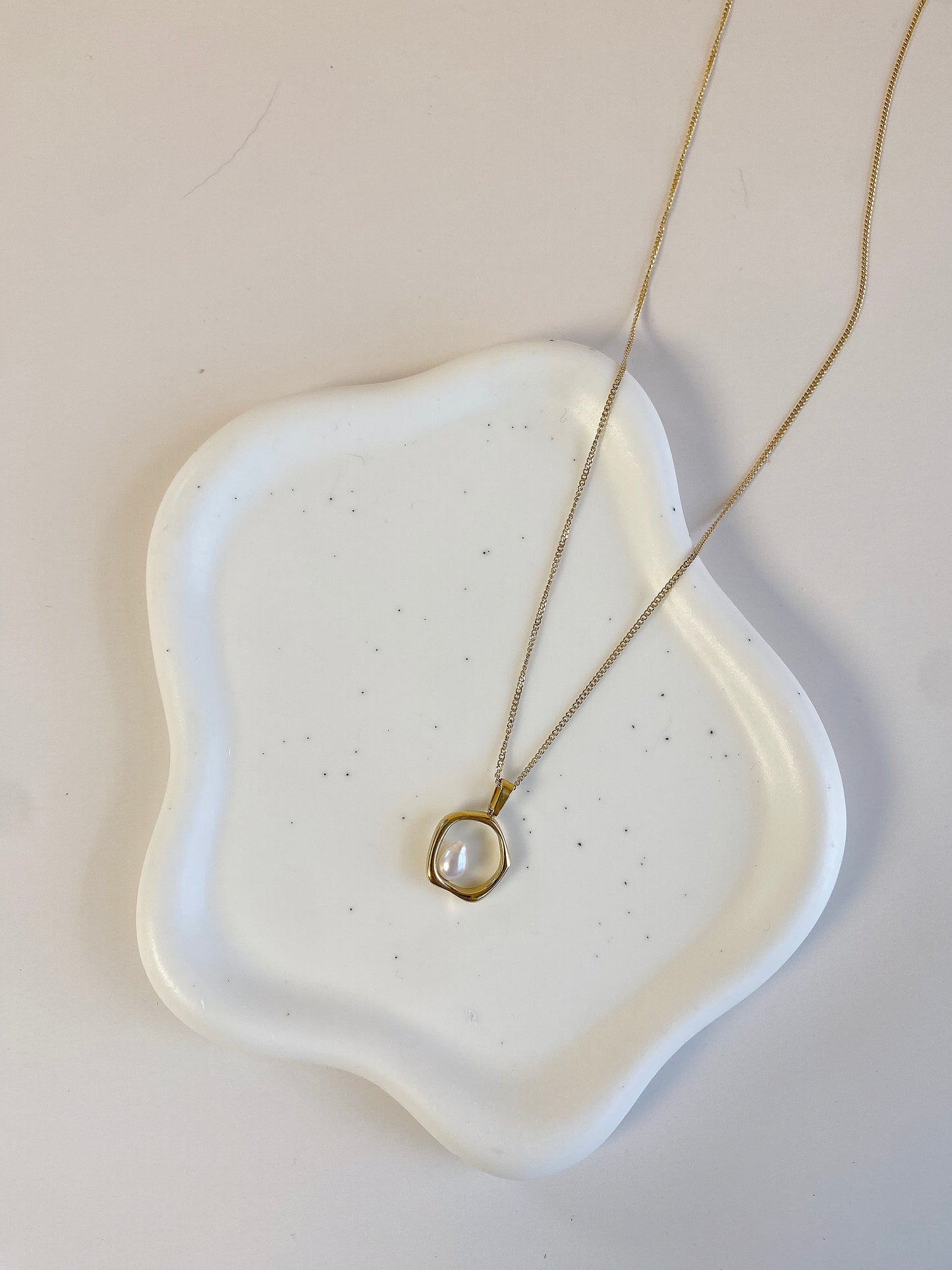 Pearl goddess pendant