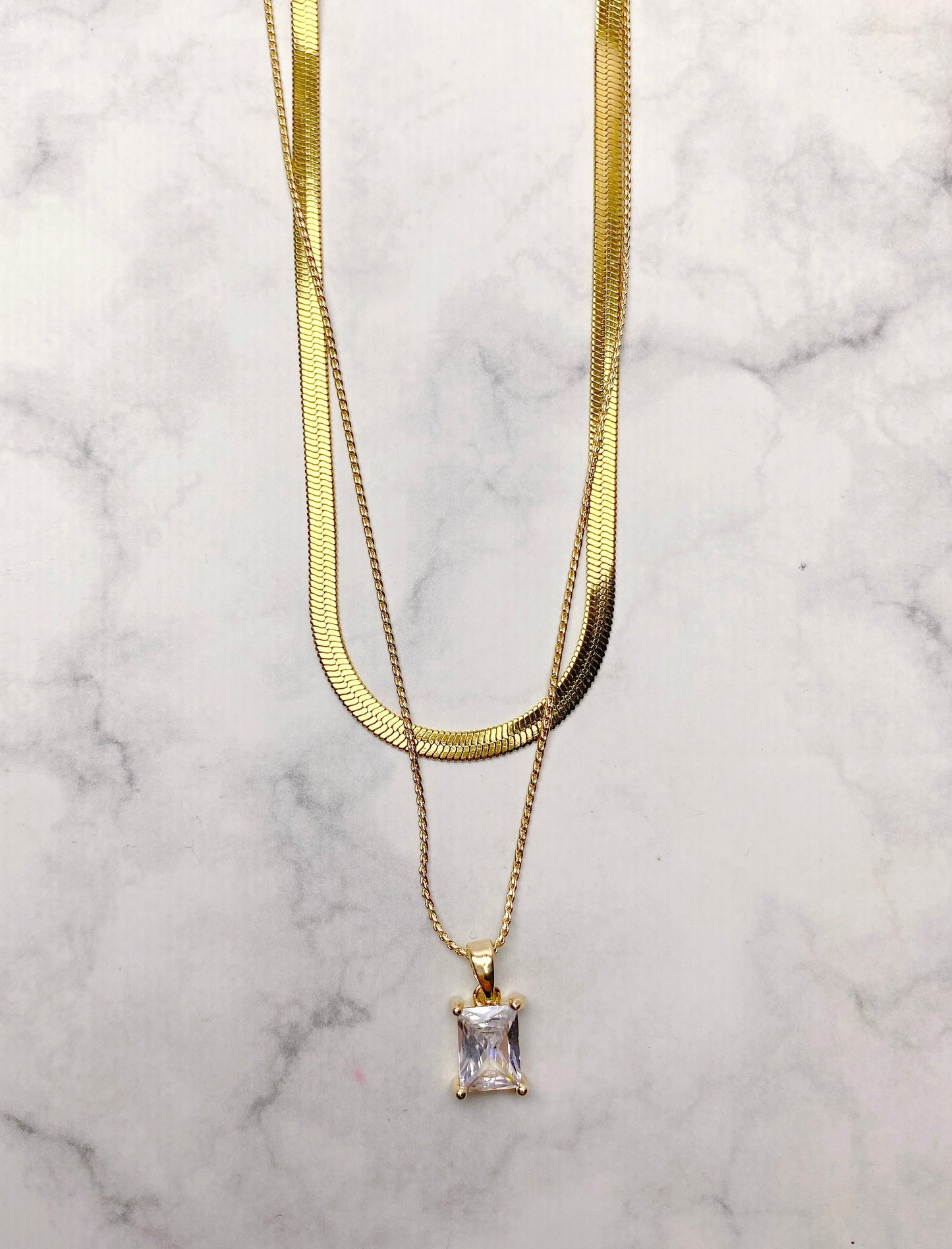 "Classic Elegance"- Double layer chain