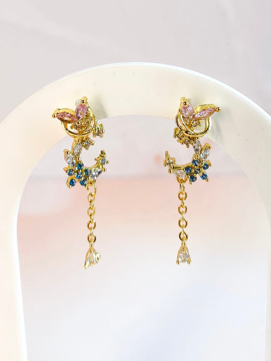 Butterly Crescent earrings