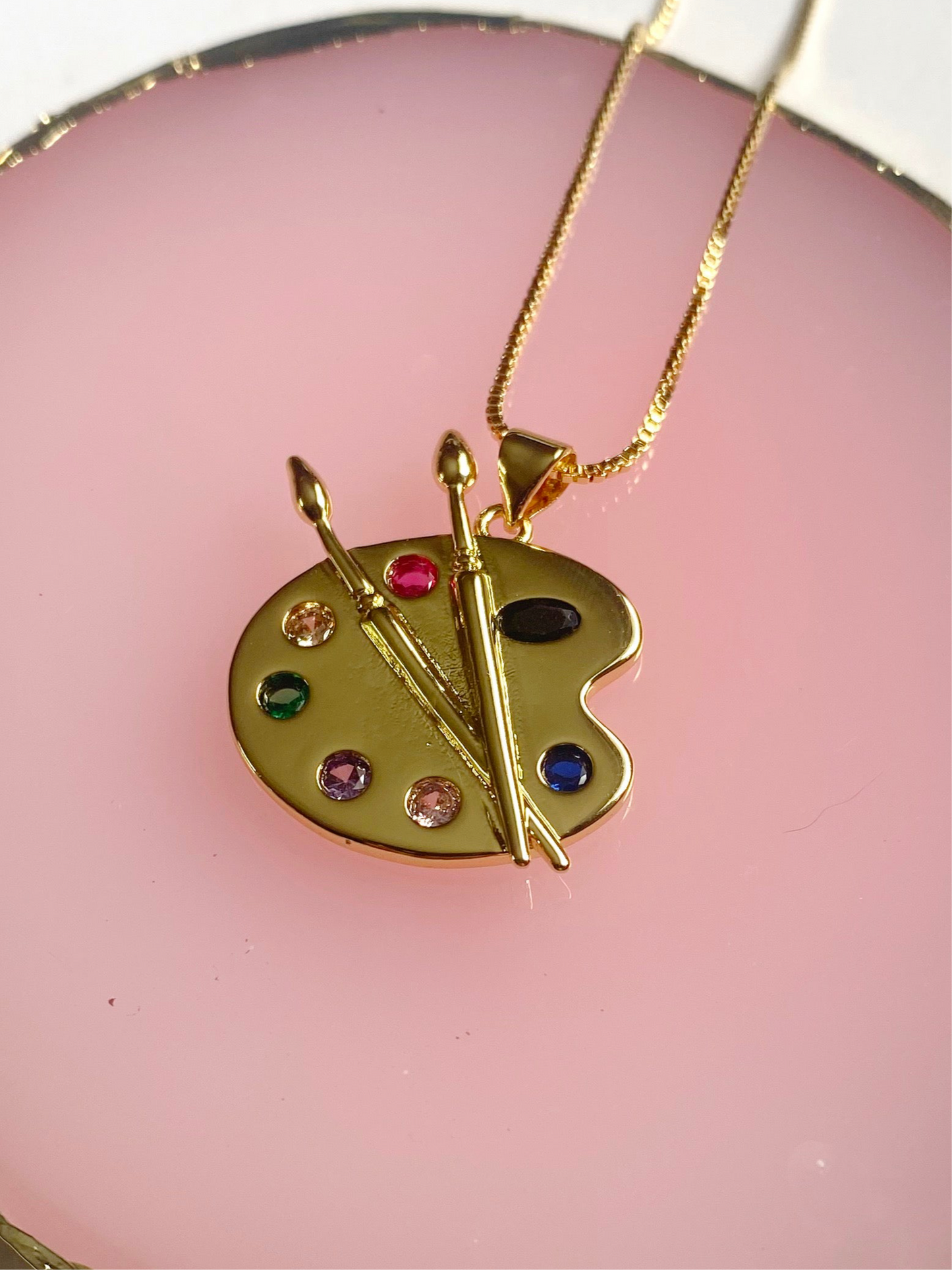 Paint Palette Necklace