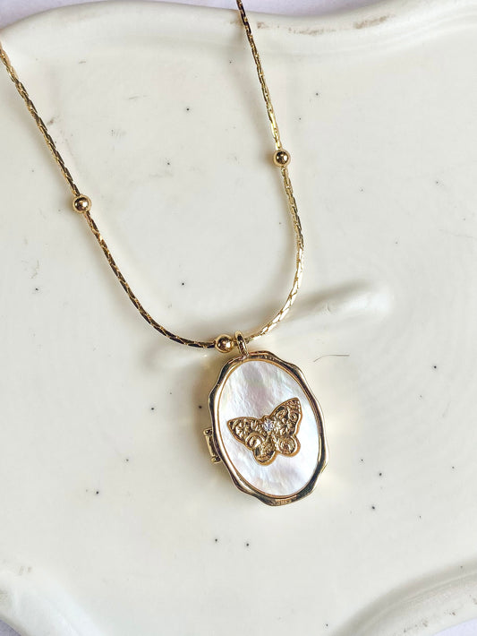 Butterfly locket