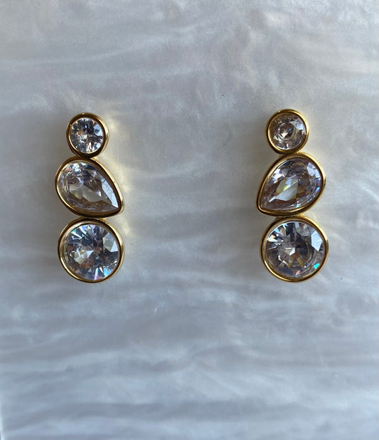 Crystal Cascade Earrings