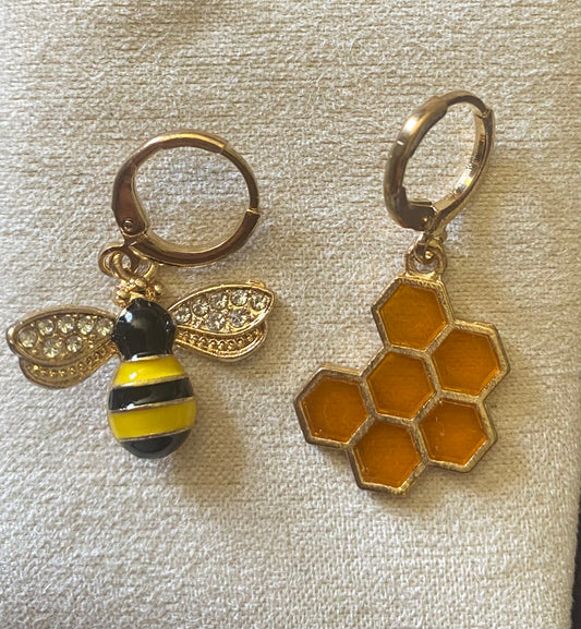 Honeybee earrings