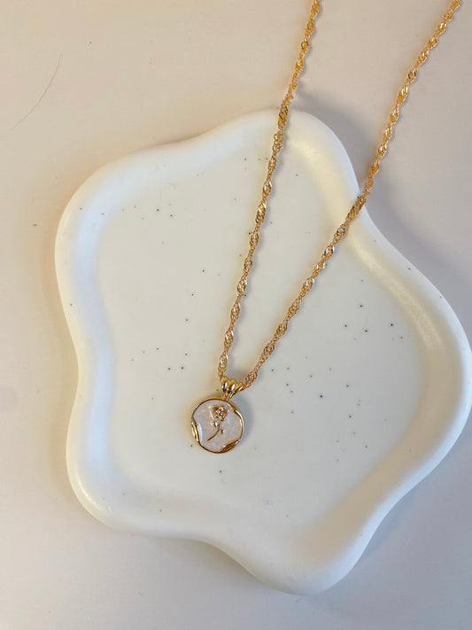 Circle Rose Pendant