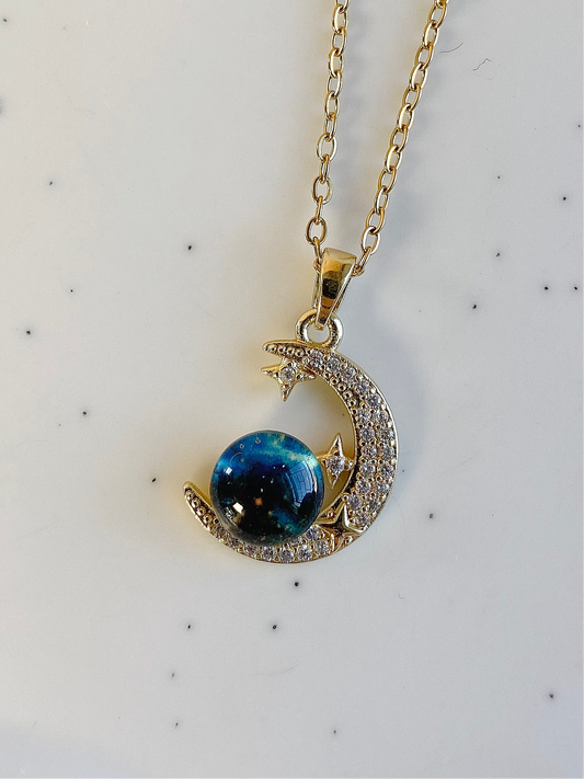 "Astral Sea " - Moon Necklace