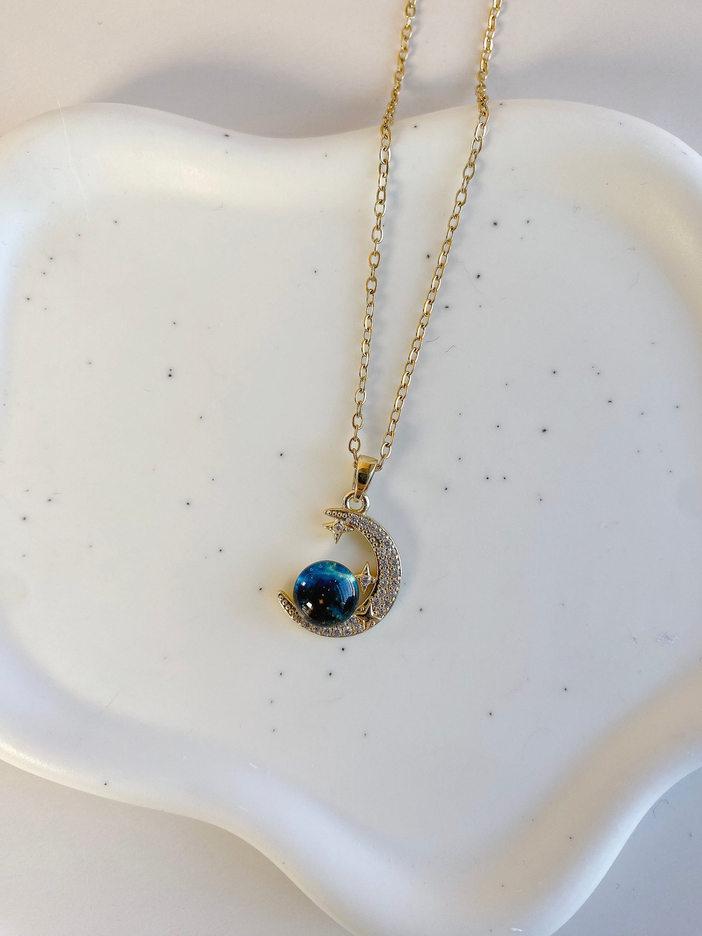 "Astral Sea " - Moon Necklace