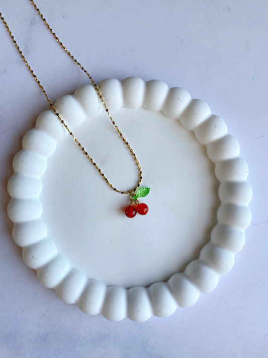 "Cutie Pie Collection" - Cherry necklace